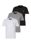 Calvin Klein Jeans T-Shirt Monologo (3-tlg) mit Logodruck Weiß/Grau/Dunkelgrau/Hellgrau/Beige/Schwarz