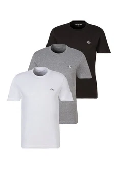 Calvin Klein Jeans T-Shirt Monologo (3-tlg) mit Logodruck