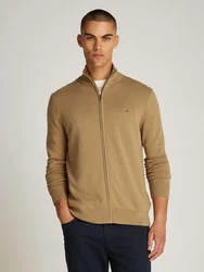 Tommy Hilfiger Strickjacke ESSENTIAL COTTON ZIP THRU Khaki/Braun/Beige