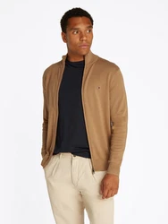 Tommy Hilfiger Strickjacke ESSENTIAL COTTON ZIP THRU Khaki/Braun/Beige