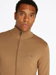 Tommy Hilfiger Strickjacke ESSENTIAL COTTON ZIP THRU Khaki/Braun/Beige