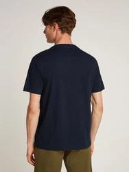Tommy Hilfiger T-Shirt BIG RWB HILFIGER TEE mit Logo Blau/Dunkelblau/Orange