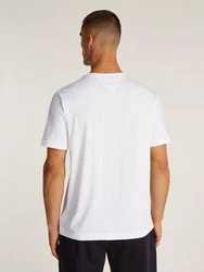 Tommy Hilfiger T-Shirt BIG RWB HILFIGER TEE mit Logo Weiß/Silber/Creme