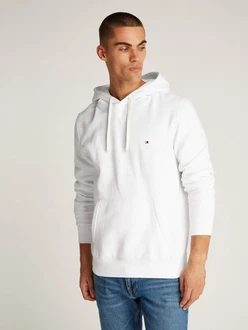 Hoodie Tommy Hilfiger Tommy Hilfiger Hoody mit Logo weiß Hoodie Tommy Hilfiger Tommy Hilfiger Hoody mit Logo weiß