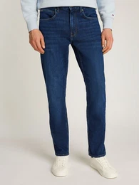 Straight-Jeans in blauer Waschung
