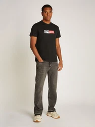 Tommy Jeans Plus Rundhalsshirt TJM SLIM ENTRY GRAPHIC TEE grün