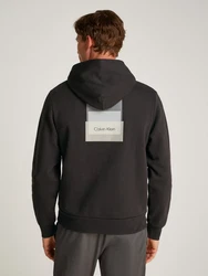 Calvin Klein Sweatshirt STACKED COLOR BLOCK BACK HOODIE Dunkelgrau/Hellgrau/Grau/Schwarz