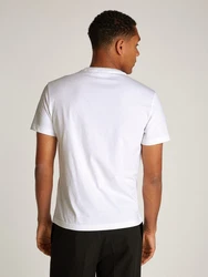 Calvin Klein Rundhalsshirt NY CHEST BOX LOGO T-SHIRT Weiß/Creme/Hellblau