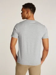 Calvin Klein Rundhalsshirt SPLIT LINE LOGO T-SHIRT Grau/Hellgrau