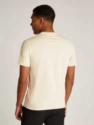 Calvin Klein Rundhalsshirt SPLIT LINE LOGO T-SHIRT Beige/Khaki/Grau/Schwarz
