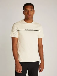 Rundhalsshirt SPLIT LINE LOGO T-SHIRT mit Logoprint