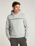 Calvin Klein Sweatshirt SPLIT LINE LOGO HOODIE Hellgrau/Grau/Hellgrün