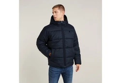 G-STAR Steppjacke Padded Hooded Puffer Dunkelblau/Blau/Hellblau/Rot