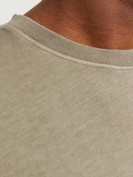 Jack & Jones Rundhalsshirt JJECHARGE FADED TEE O-NECK NOOS Khaki/Dunkelgrün/Beige