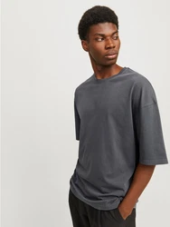 Jack & Jones Rundhalsshirt JJECHARGE FADED TEE O-NECK NOOS Dunkelgrau/Grau/Hellgrau