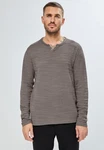 STREET ONE MEN Langarmshirt Grau/Braun/Beige/Hellgrau/Dunkelgrau/Khaki