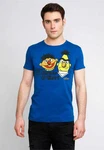 LOGOSHIRT T-Shirt Ernie und Bert Blau/Lila/Hellblau