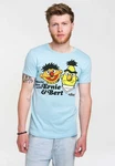 LOGOSHIRT T-Shirt Ernie und Bert Hellblau/Grün