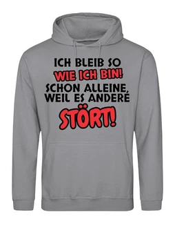 Youth Designz Kapuzenpullover Herren Hoodie (Ich bleibe so wie ich bin) Youth Designz Kapuzenpullover Herren Hoodie (Ich bleibe so wie ich bin)