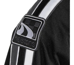 Helstons Motorradjacke Pace Air Schwarz/Weiß