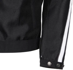 Helstons Motorradjacke Pace Air Schwarz/Weiß