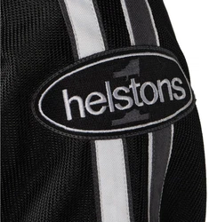 Helstons Motorradjacke Pace Air Schwarz/Weiß