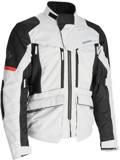 Acerbis Motorradjacke X-Rover Weiß/Grau/Beige/Schwarz