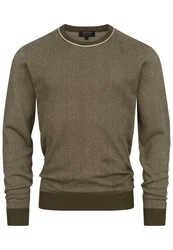 Indicode Strickpullover INPallboy Dunkelgrün/Khaki