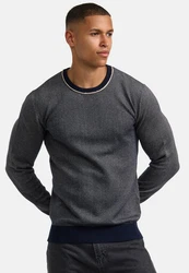 Indicode Strickpullover INPallboy Dunkelgrau/Dunkelblau/Grau
