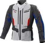 Bse Motorradjacke Agadir Grau/Blau/Rot/Hellgrau
