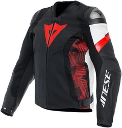 Dainese Motorradjacke Avro 5 Rot/Schwarz/Grün/Grau