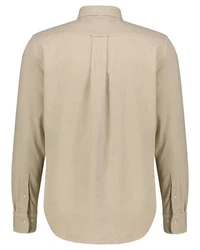 Gant Langarmhemd Herren Hemd Khaki/Beige/Weiß