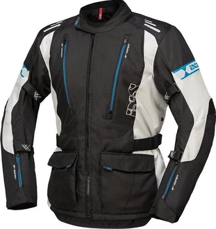 IXS Motorradjacke Lorin-ST Grau/Türkis/Blau