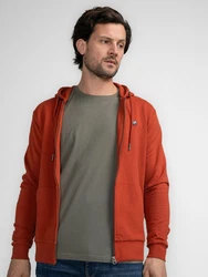 Petrol Industries Sweatshirt Cardigan Togiak Orange