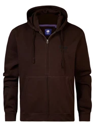 Petrol Industries Sweatshirt Lässiger Cardigan Nome-Teller marine/dunkelbraun