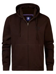 Petrol Industries Sweatshirt Lässiger Cardigan Nome-Teller marine/dunkelbraun