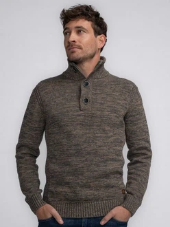 Petrol Industries Pullover 'Brevig' Khaki/Braun/Dunkelgrün/Grau/Dunkelbraun