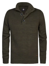 Petrol Industries Pullover 'Brevig' Dunkelgrün/Khaki