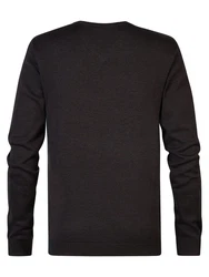 Petrol Industries Pullover 'Chugach' schwarzmeliert