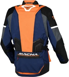 Macna Motorradjacke Domane Orange/Hellblau/Rot/Dunkelblau