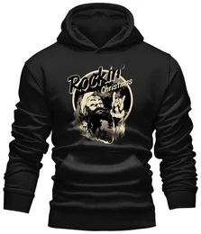 Kapuzensweatshirt Hoodie fr Motorrradfahrer und Rock Fans: Rocking Xmas