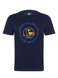Strandwetter T-Shirt Herren Baris Dunkelblau/Blau