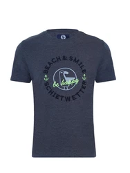 Strandwetter T-Shirt Herren Baris Dunkelblau/Grün/Blau