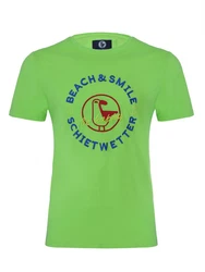 Strandwetter T-Shirt Herren Baris Grün/Neonfarben