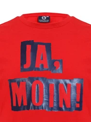 Schietwetter T-Shirt Herren Ja Moin Rot