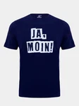 Schietwetter T-Shirt Herren Ja Moin Dunkelblau/Hellblau