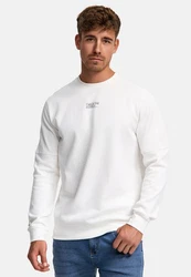 Indicode Strickpullover INCliver Grau/Weiß/Creme/Khaki