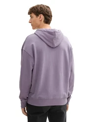 TOM TAILOR Denim Sweatshirt Relaxed Hoodie mit Logo Stickerei 
