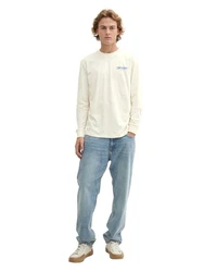 TOM TAILOR DENIM Shirt blau/weiß