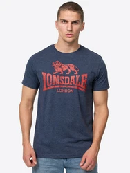 Lonsdale T-Shirt Silverhill Blau/Rot/Dunkelblau/Braun